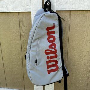 New Wilson Super Tour Pickleball Bag Gray Red Black